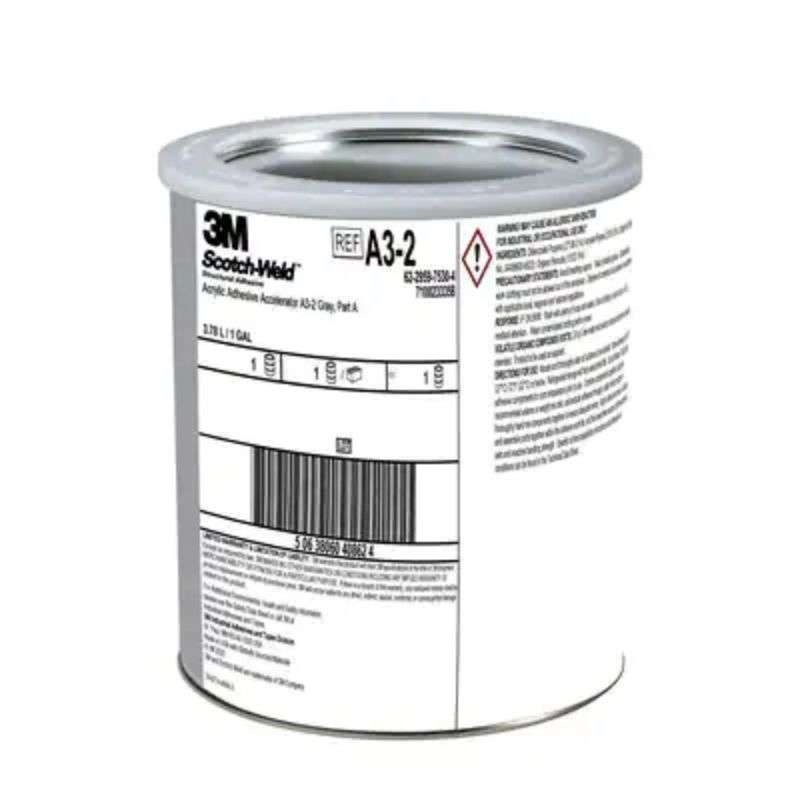 3M™ Scotch-Weld™ Acrylic Adhesive Accelerator, A3-2, Part A, Gray, 1 Gallon Can