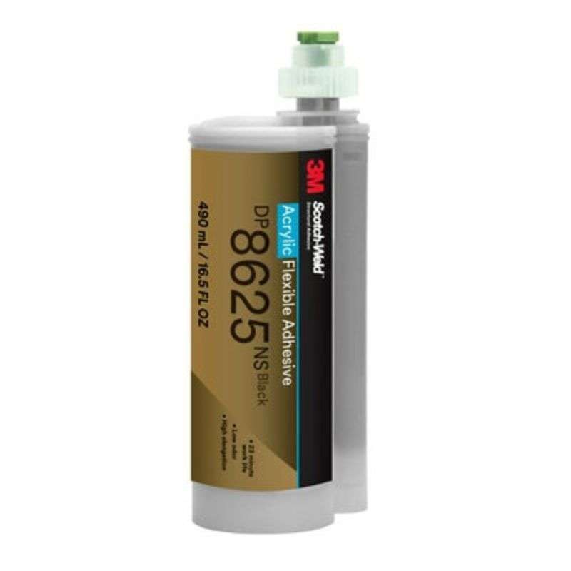 3M™ Scotch-Weld™ Flexible Acrylic Adhesive DP8625NS, Black, 490ml Duo-Pak, 6/Case