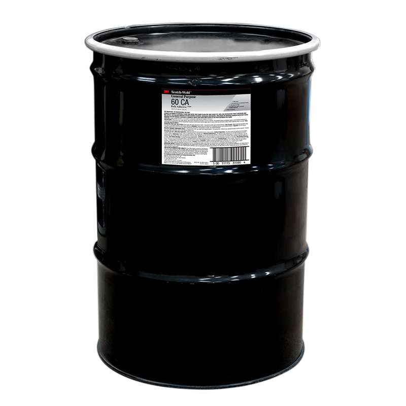 3M™ Hi-Strength 90 Adhesive, Clear, 55 Gallon Open Head Drum (52 Gallon Net)