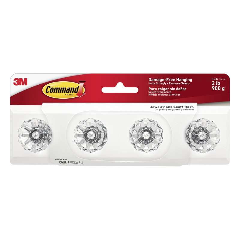 Command™ Jewelry and Scarf Rack HOM-18CR-ES