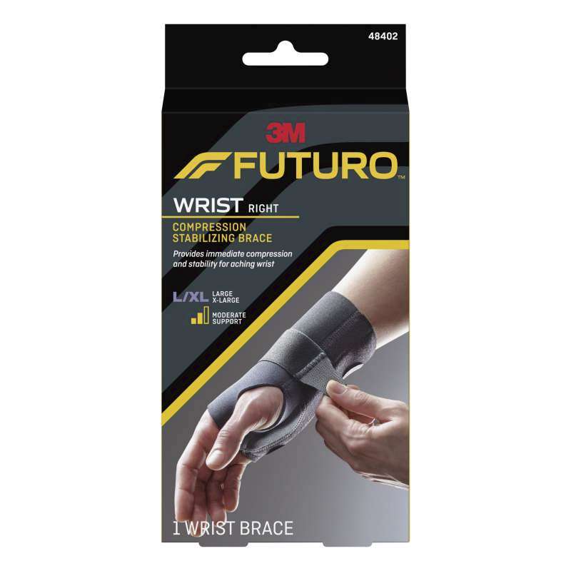 FUTURO™ Compression Stabilizing Wrist Brace, 48402ENR, Right Hand, Large/Extra-Large
