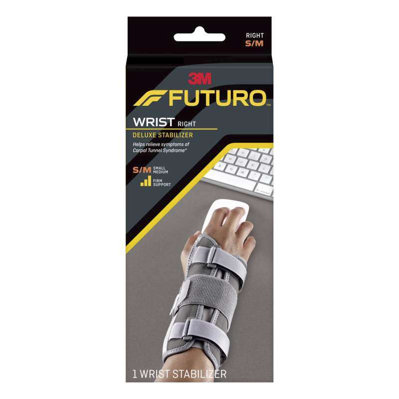 FUTURO™ Deluxe Wrist Stabilizer Right Hand, 09090ENT, S/M
