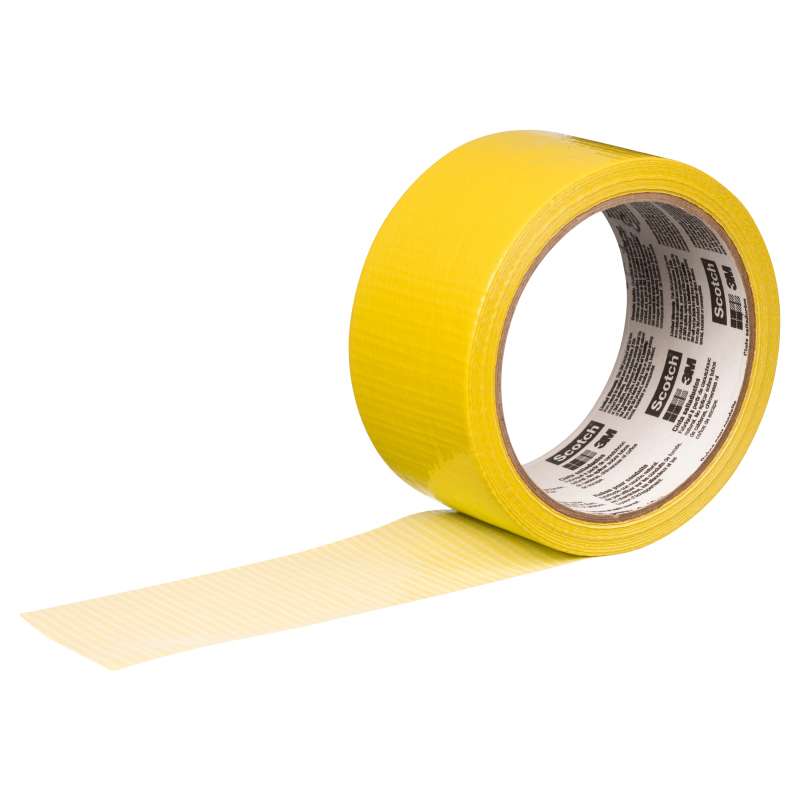 3M™ Vinyl Duct Tape 3903, Yellow, 49 in x 50 yd, 6.5 mil, 2 per case