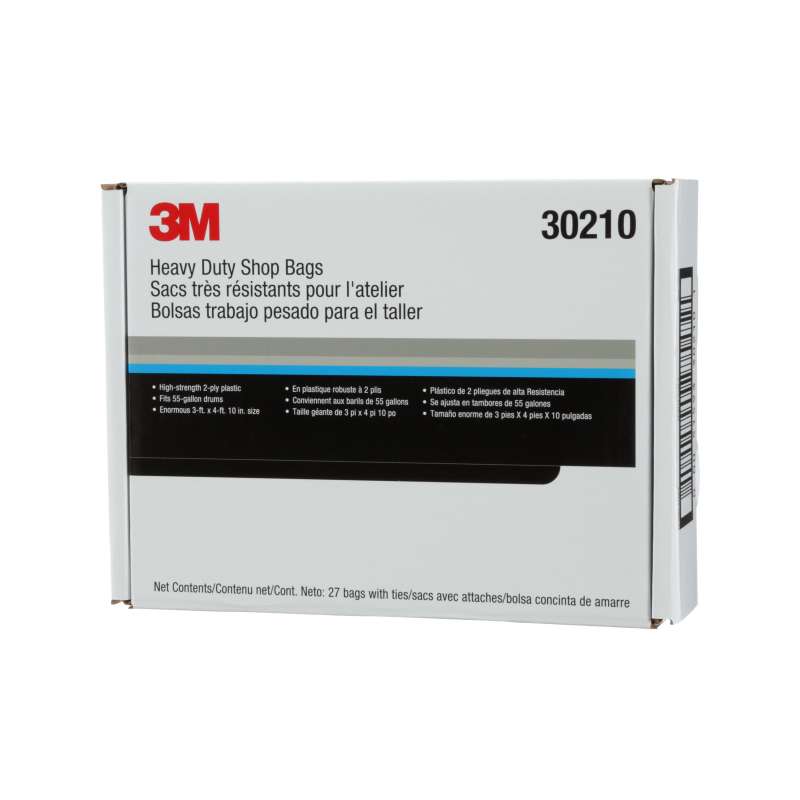 3M™ Heavy-Duty Shop Bags 30210, 55 gal, 27 Bags/Pack, 1 Pack/Case