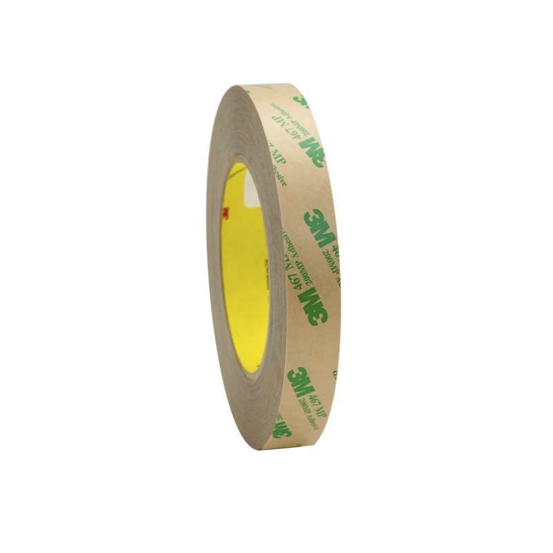3M™ Adhesive Transfer Tape 467MP, Clear, 60 in x 180 yd, 2 mil, 1 roll per case
