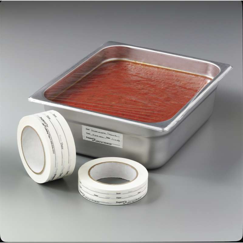 3M™ Foodservice Printed Label Tape FSPT-1, 24 mm x 55 m, 8/Case