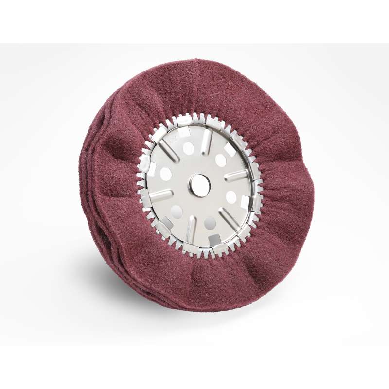 Scotch-Brite™ High Strength Satin Pleated Buff Wheel, HS-SB, 4A Fine, 19 in x 2 in x 2-1/4 in, 5 ea/Case