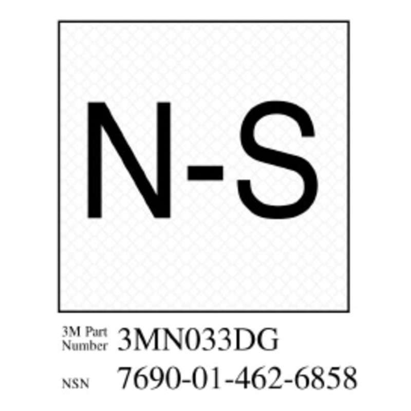 3M™ Diamond Grade™ Damage Control Sign 3MN033DG, "Norm Shut", 2 in x 2 in, 10/Package