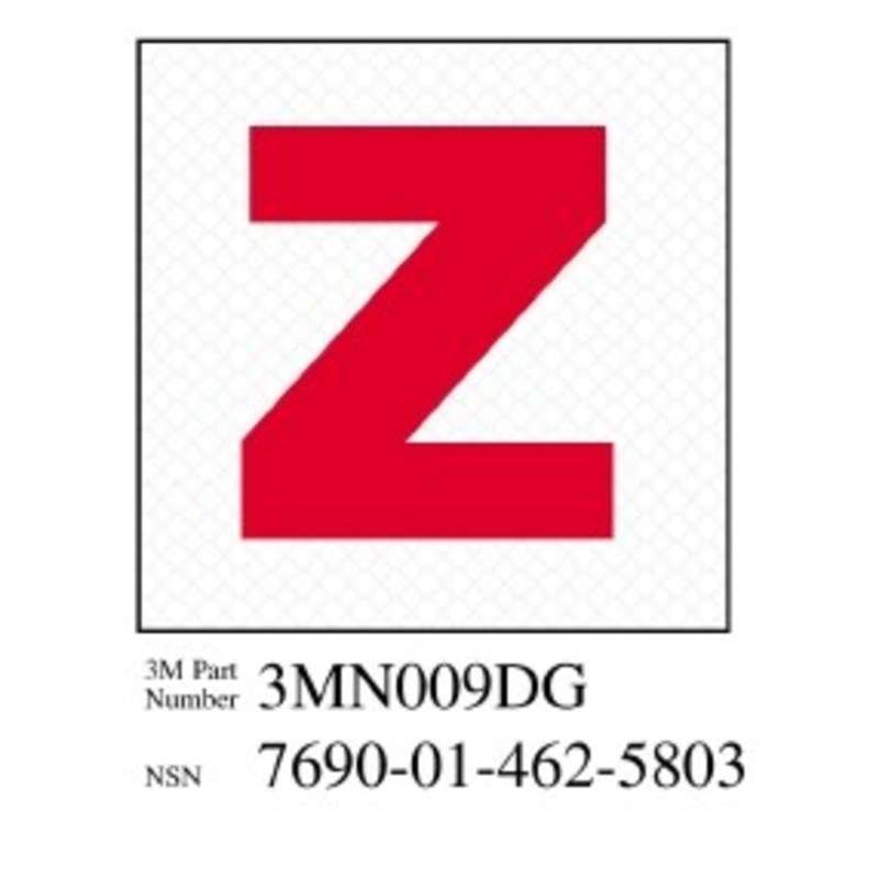 3M™ Diamond Grade™ Damage Control Sign 3MN009DG, "Zebra", 2 in x 2 in, 10/Package
