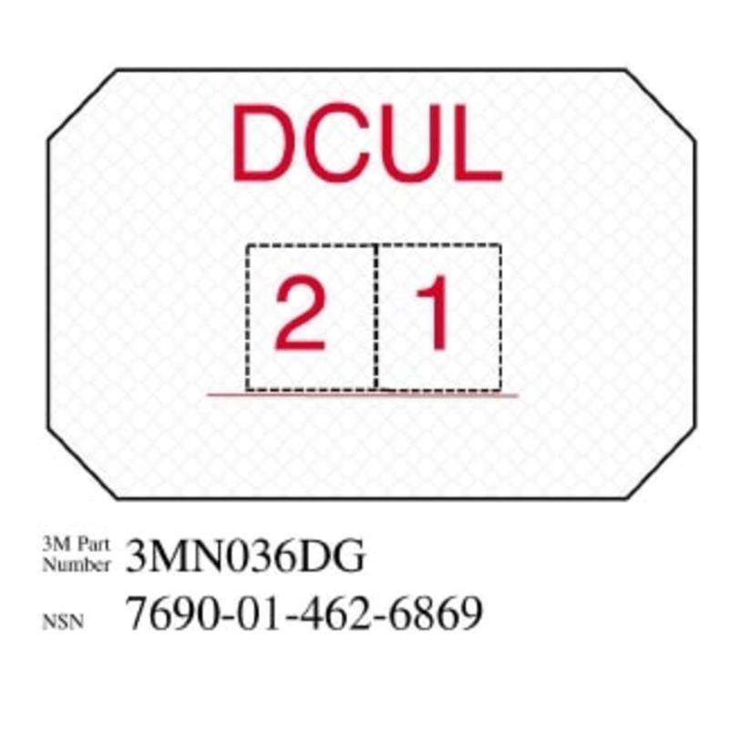 3M™ Diamond Grade™ Damage Control Sign 3MN036DG, "DCUL", 8 in x 12 in, 10/Package
