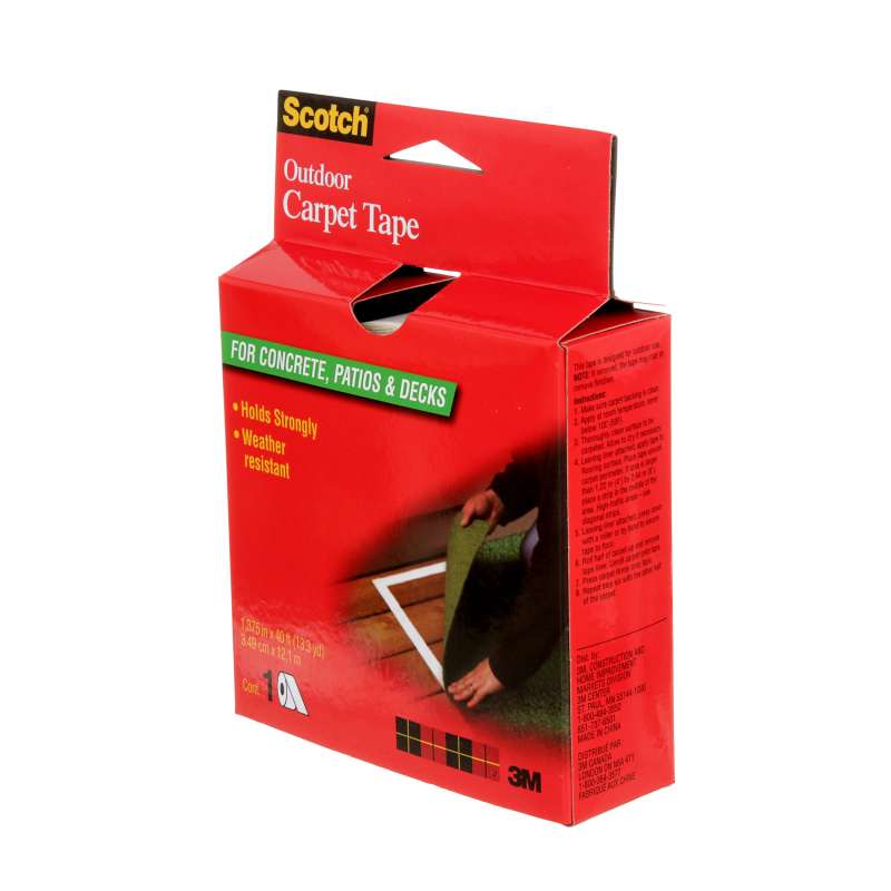 Scotch® Outdoor Carpet Tape, CT3010, 1.375 in x 13.333 yd (34.9 mm x 12.1 m)