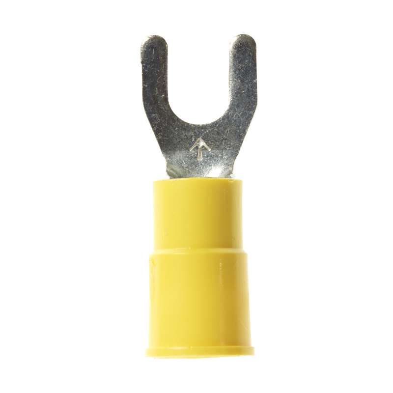 3M™ Highland™ Vinyl Insulated Fork Terminal FV10-8Q, AWG 12-10, 25/bag, 10 Bags/Case