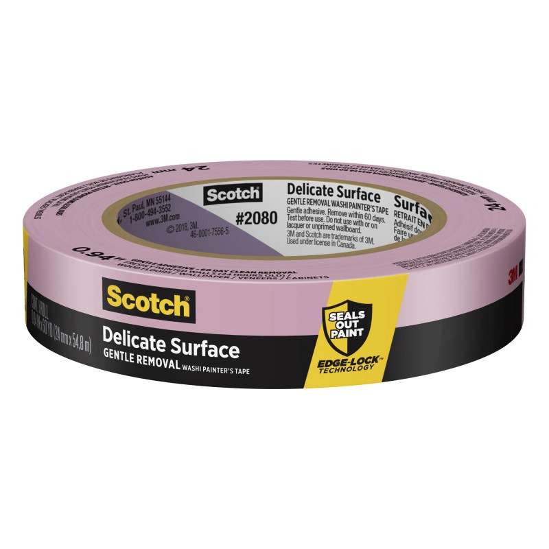 Scotch® Delicate Surface Painter's Tape 2080-24EC, 0.94 in x 60 yd (24mm x 54,8m)