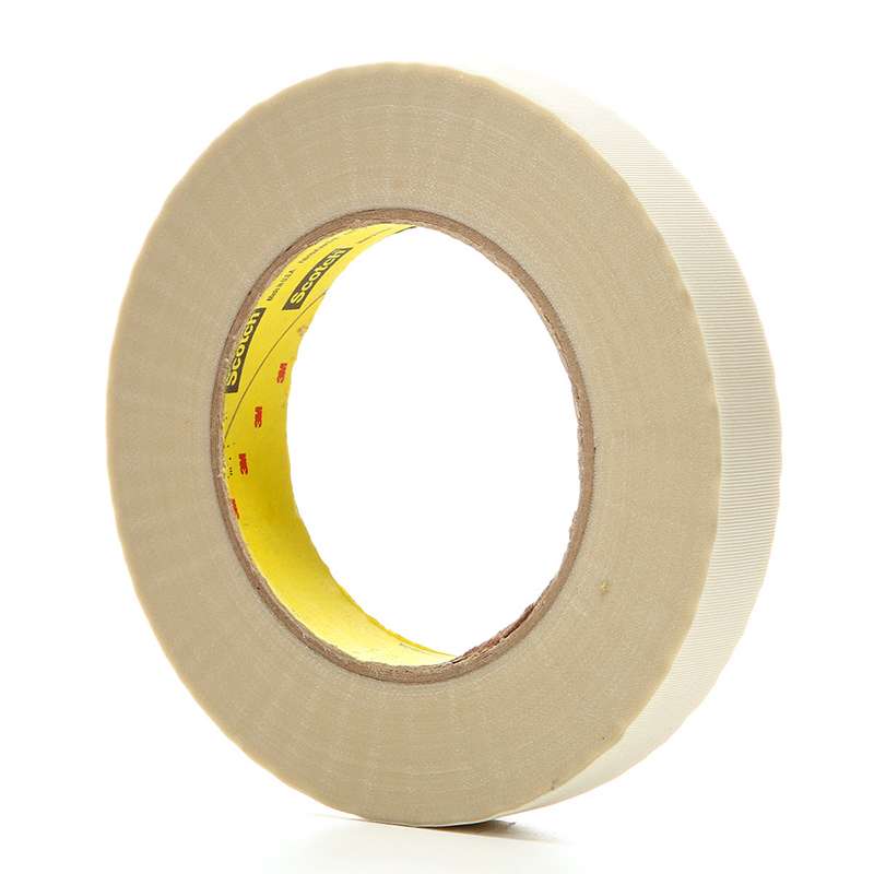 3M™ Glass Cloth Tape 361L, White, 23 1/2 in x 36 yd, 6.4 mil, 1 roll per case, Plastic Core