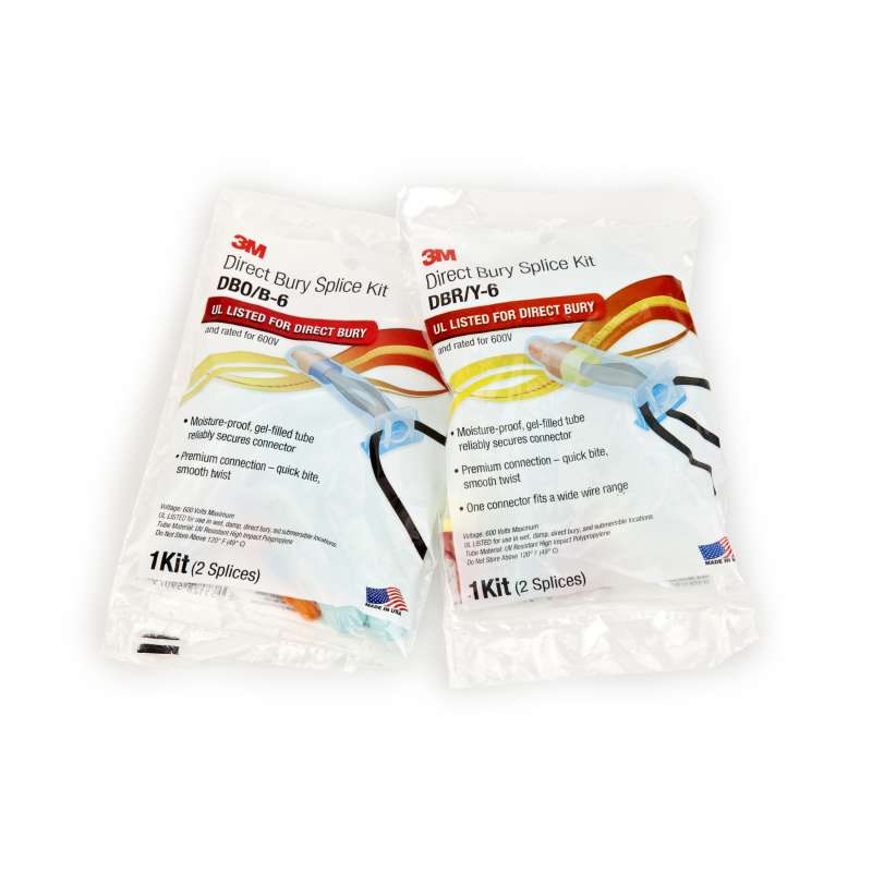 3M™ Direct Bury Splice Kit DBR/Y-6(BULK), 18-10 AWG, 100/Case