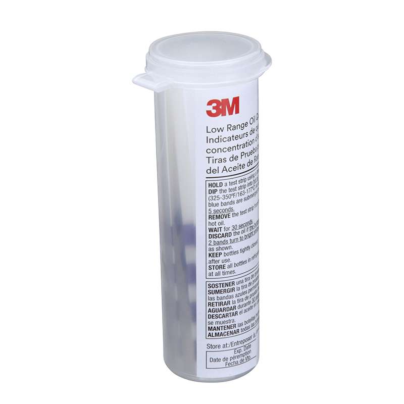3M Low Range Oil Quality Test Strips 1005, 40 Strips/Bottle, 4 Bottles/Case