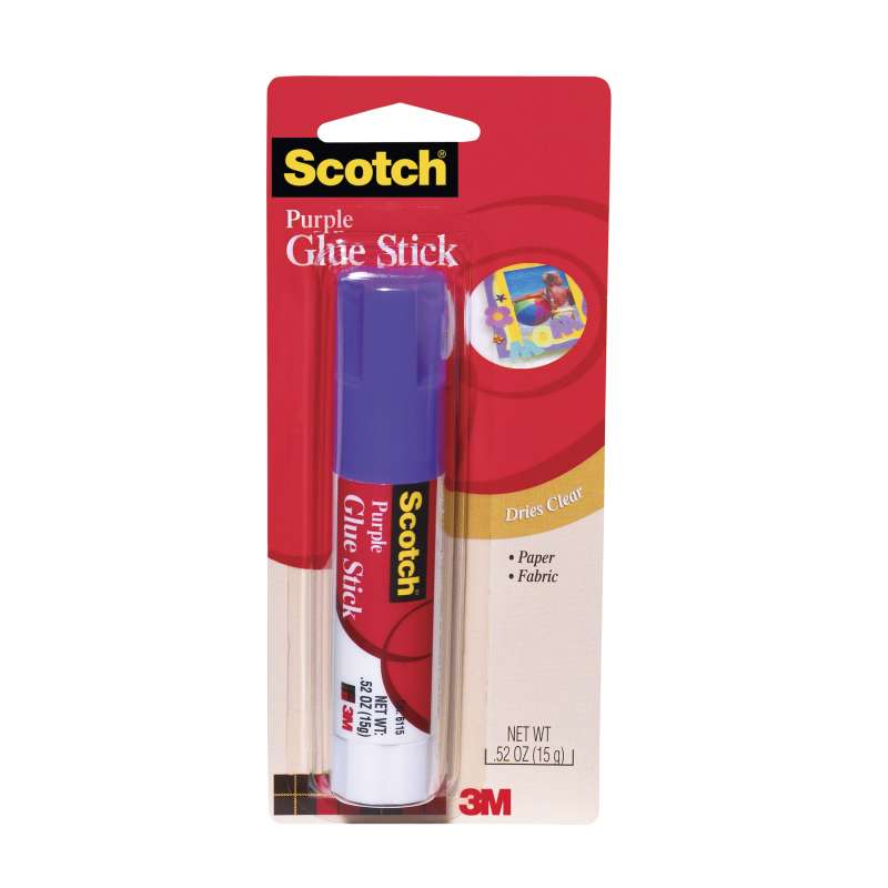 3M® Scotch® Purple Glue Stick 6115, .52 oz