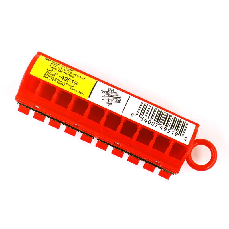 3M™ ScotchCode™ Wire Marker Tape Dispenser STD-X, compact design for easy handling, 10/Case