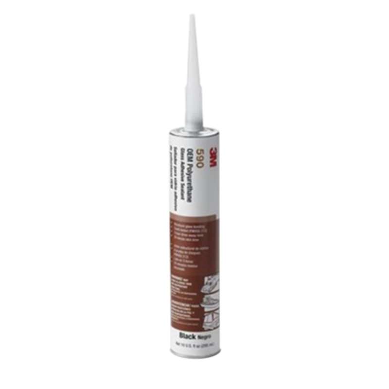 3M™ Polyurethane Glass Adhesive Sealant 590, Black, 310 mL Cartridge, 12/Case