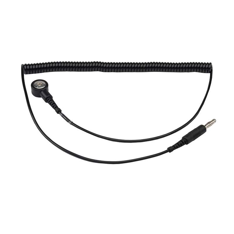 Premium Coiled Cord, 6ft, with 4mm Socket and Alligator Clip
