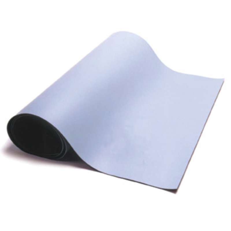 Dualmat™ 2-Layer Diss/Cond Rubber Matting Roll without a Ground Cord or Snaps, Light Blue/Black, 24" x 40' x .080"