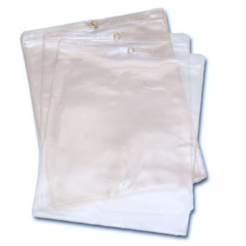 ESD-Safe Vinyl 6.5mil Ticket Holder with Hanging Grommet, Clear, 9-7/8 x 11-1/8", 10 per Pack