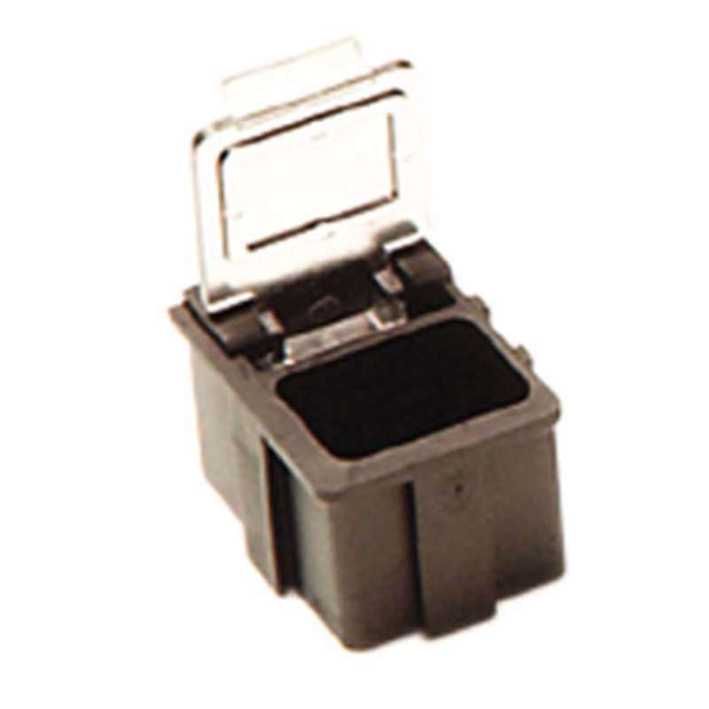 Conductive Hinged SMD Storage Box with Transparent Lid, 5/8 x 1/2 x 19/32"