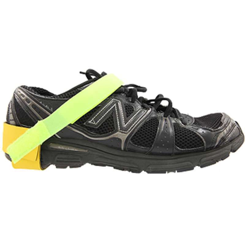 High Visibility Stretch Hook and Loop Heel Ground with 1 megohm Resistor and Extra Large Cup, Green and Yellow