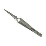 Style 2AX-SA Stainless Steel Anti-Magnetic Reverse Action Swiss Tweezers with Flat Accurate Round Tips, 4-3/4" Long redirect to product page