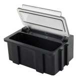 Conductive Hinged SMD Storage Box with Transparent Lid, 1-1/2 x 1/2 x 19/32" redirect to product page