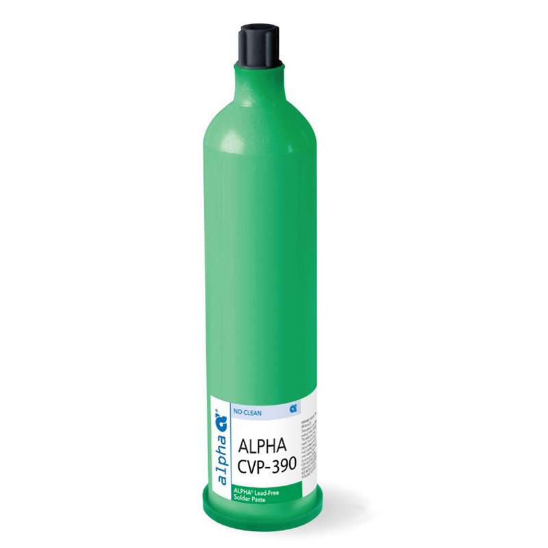 ALPHA CVP-390 Lead Free No-Clean Solder Paste, SACX0307, 89-4-M20, 600g Cartridge