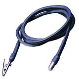 Ground Lead with Alligator Clip, 14 AWG Cable with Tapered Pin redirect to product page