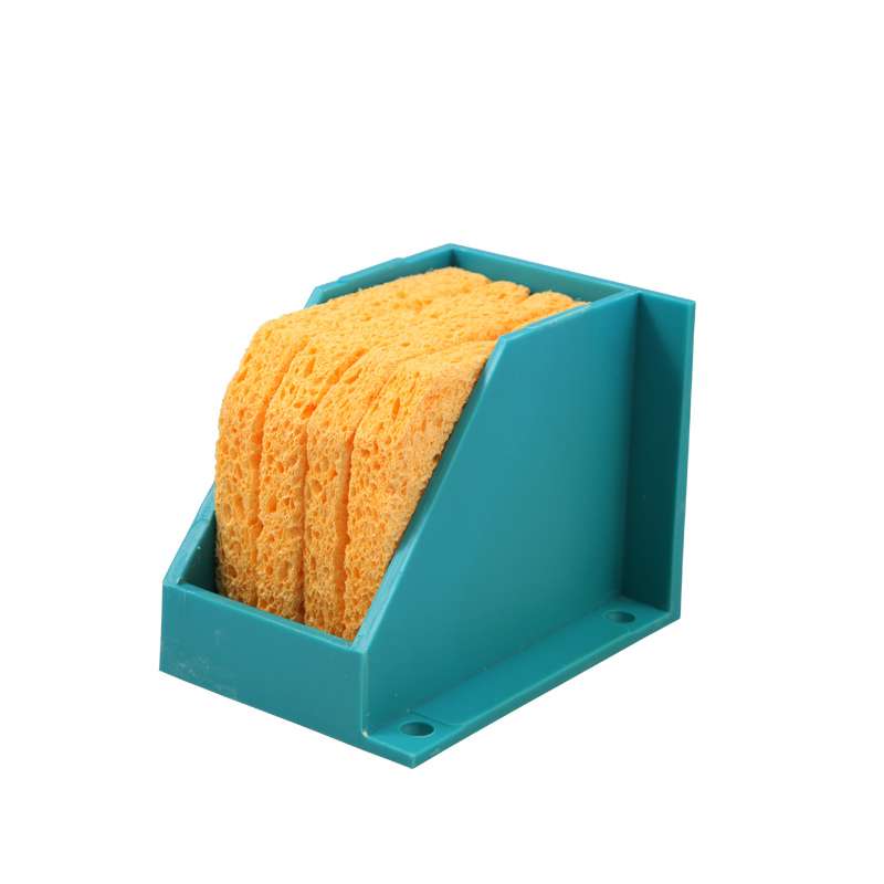 "One-Pass" Solder Tip Cleaner Kit with Plastic Holder and Four Sponges