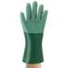 green glove on hand
