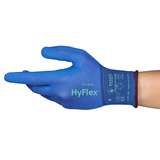 HyFlex 11-814 Lightweight Glove, Knit, Nitrile Dipped-Coating, 18 Gauge, Size 10, 12 pair per band, 12 bands per case redirect to product page