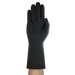 black glove on hand