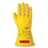 yellow rubber glove with printing redirect to product page