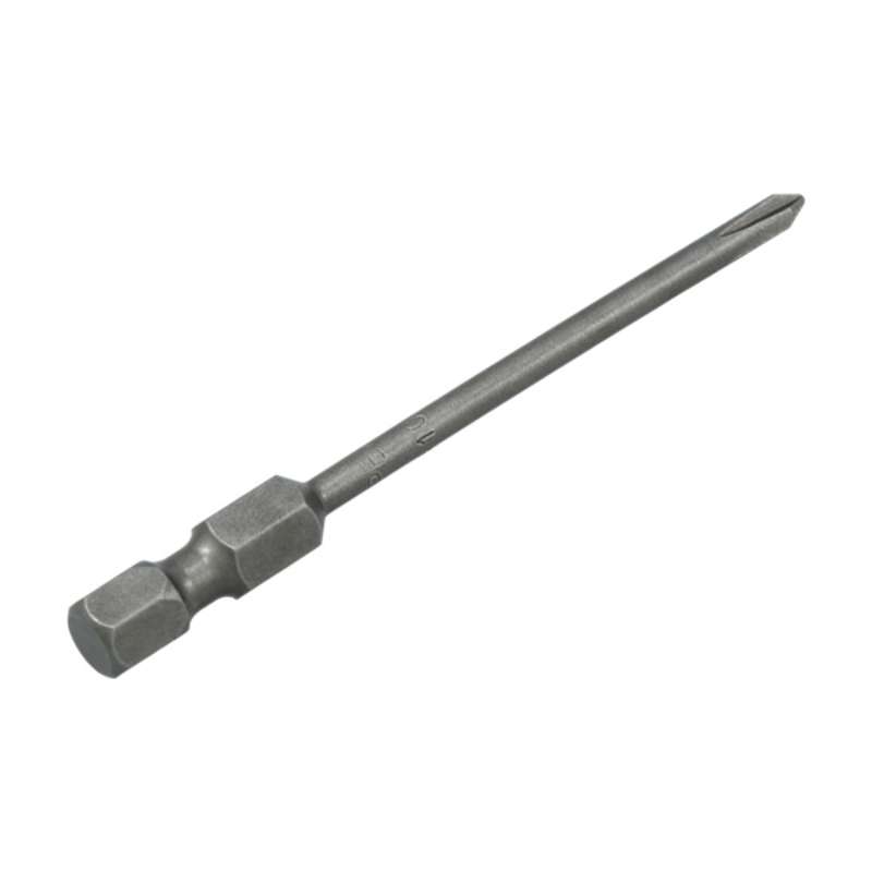 Phillips Head Power Bit for 1/4" Hex Drive, #0 x 2-3/4" Long