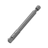 1/4" Hex Power Drive Adapter with Ball Lock for 1/4" Square Drive Sockets, 4" Long redirect to product page