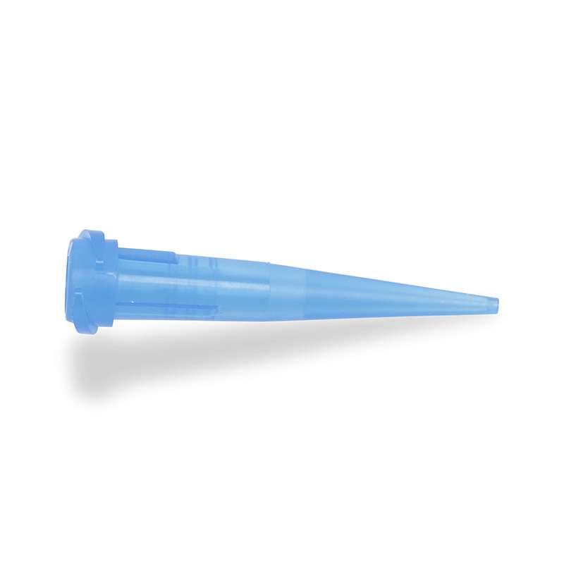 Plastic Tapered Tip 22 Gauge Needle with Blue Luer Lock, .019" ID, 1-1/4" Long, 50/Pack