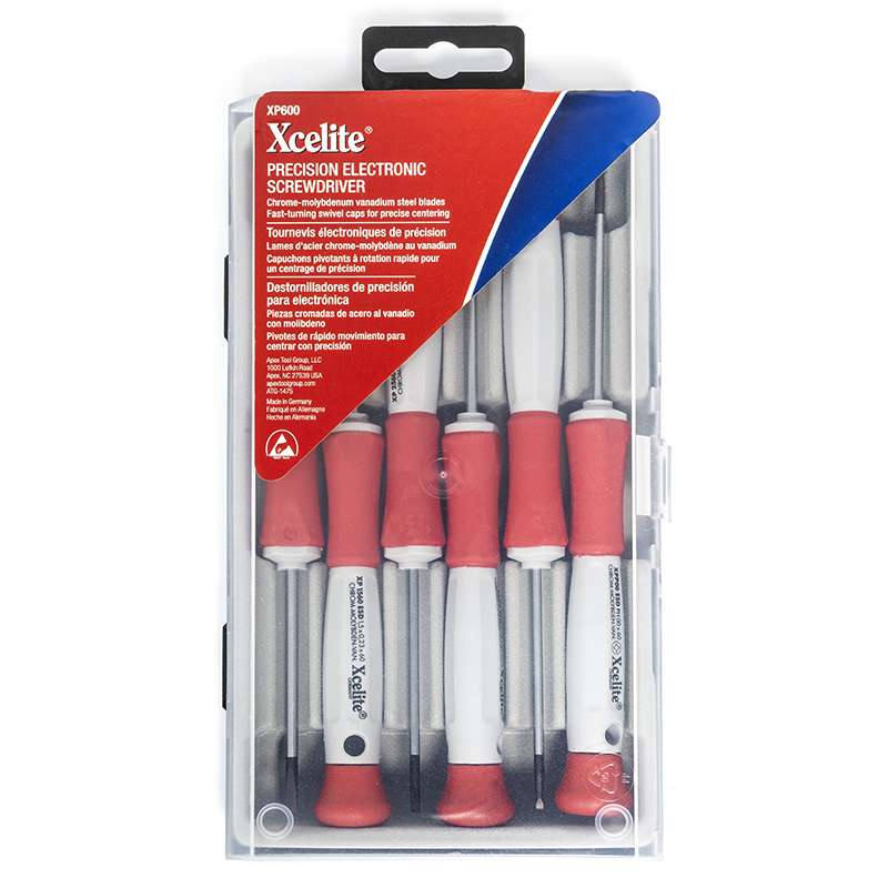 ESD-Safe Precision Slotted and Phillips Electronic Screwdriver Set