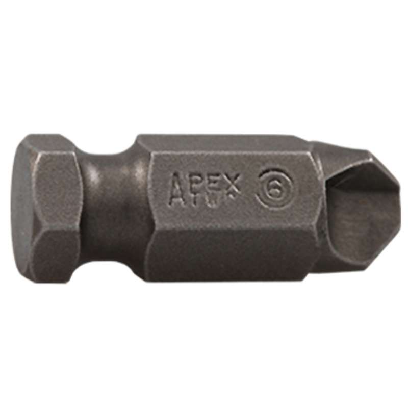 Tri-Wing Head Power Bit for 7/16" Hex Drive, #6 x 1-1/4" Long