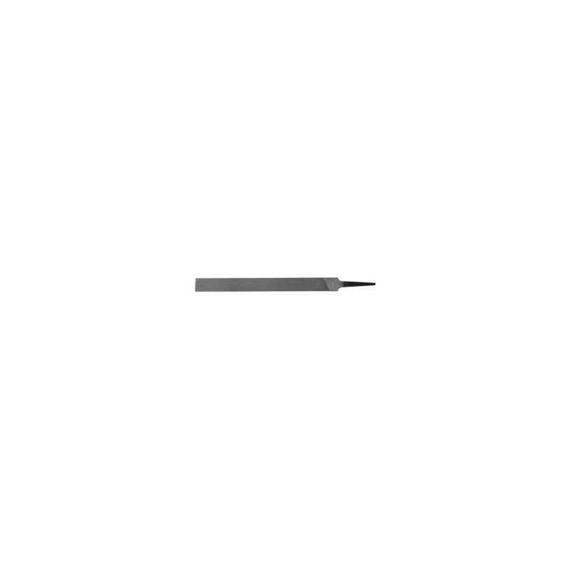 8" Hand File, Double Cut, Smooth Single Cut Edge