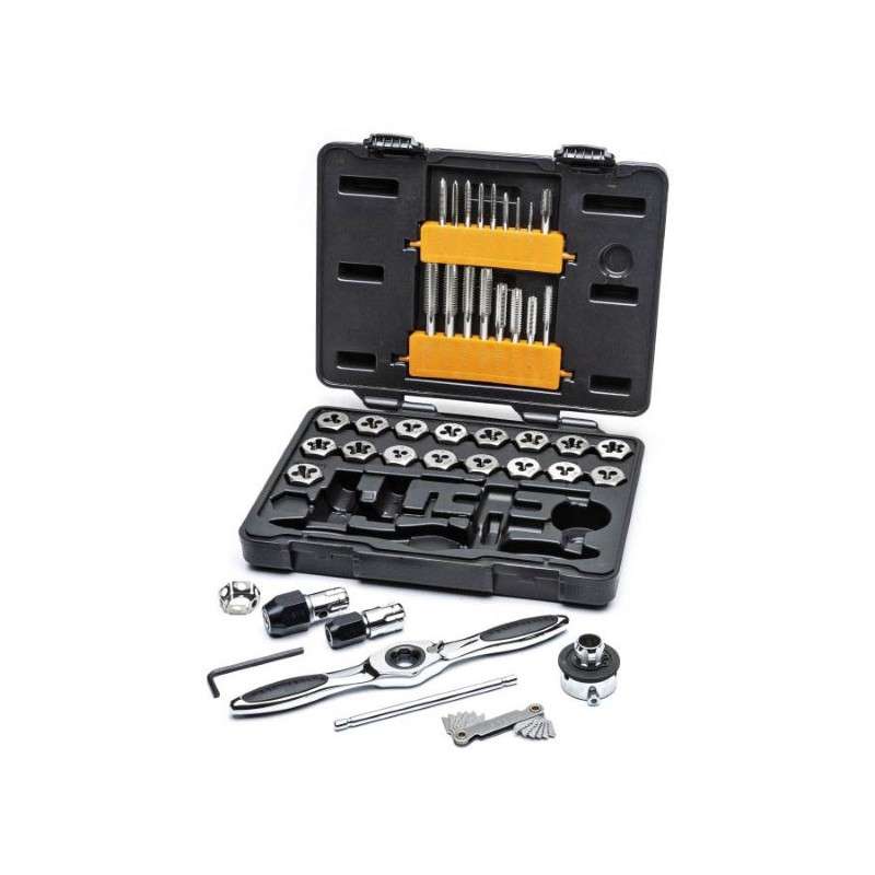 SAE Ratcheting Tap and Die Set, 42-Piece