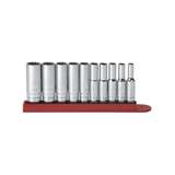 10-Piece 1/4" Drive, 12-Point Deep SAE Socket Set redirect to product page