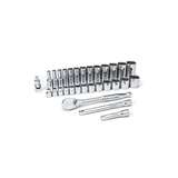Standard and Deep SAE Mechanics Tool Set, 30-Piece 3/8" Drive, 12-Point redirect to product page