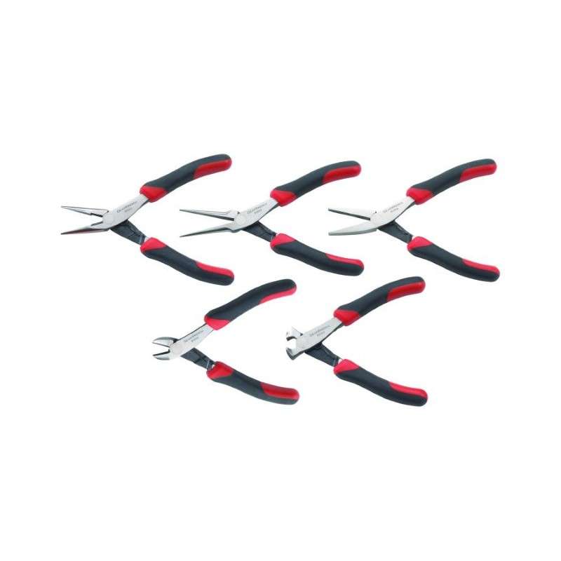 5-Piece Mixed Mini Dual Material Plier Set