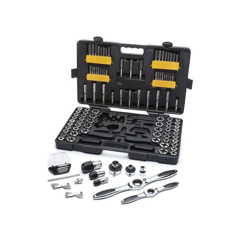 SAE/Metric Ratcheting Tap and Die Set, 114-Piece