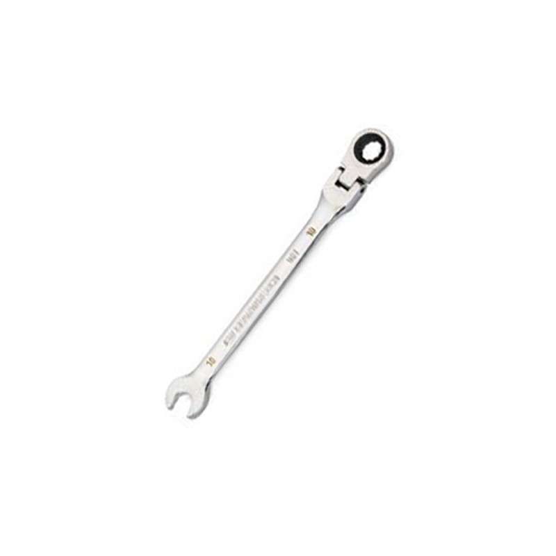 Ratcheting Combination Wrench, Flexible, 90-Tooth, 10mm