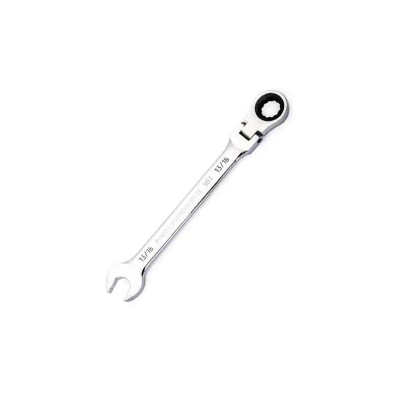 Ratcheting Combination Wrench, Flexible, 90-Tooth, 13/16"